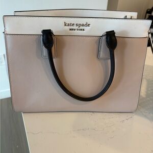 kate spade Cream and Black Satchel